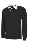 UC402 Classic Rugby Shirt Black colour image